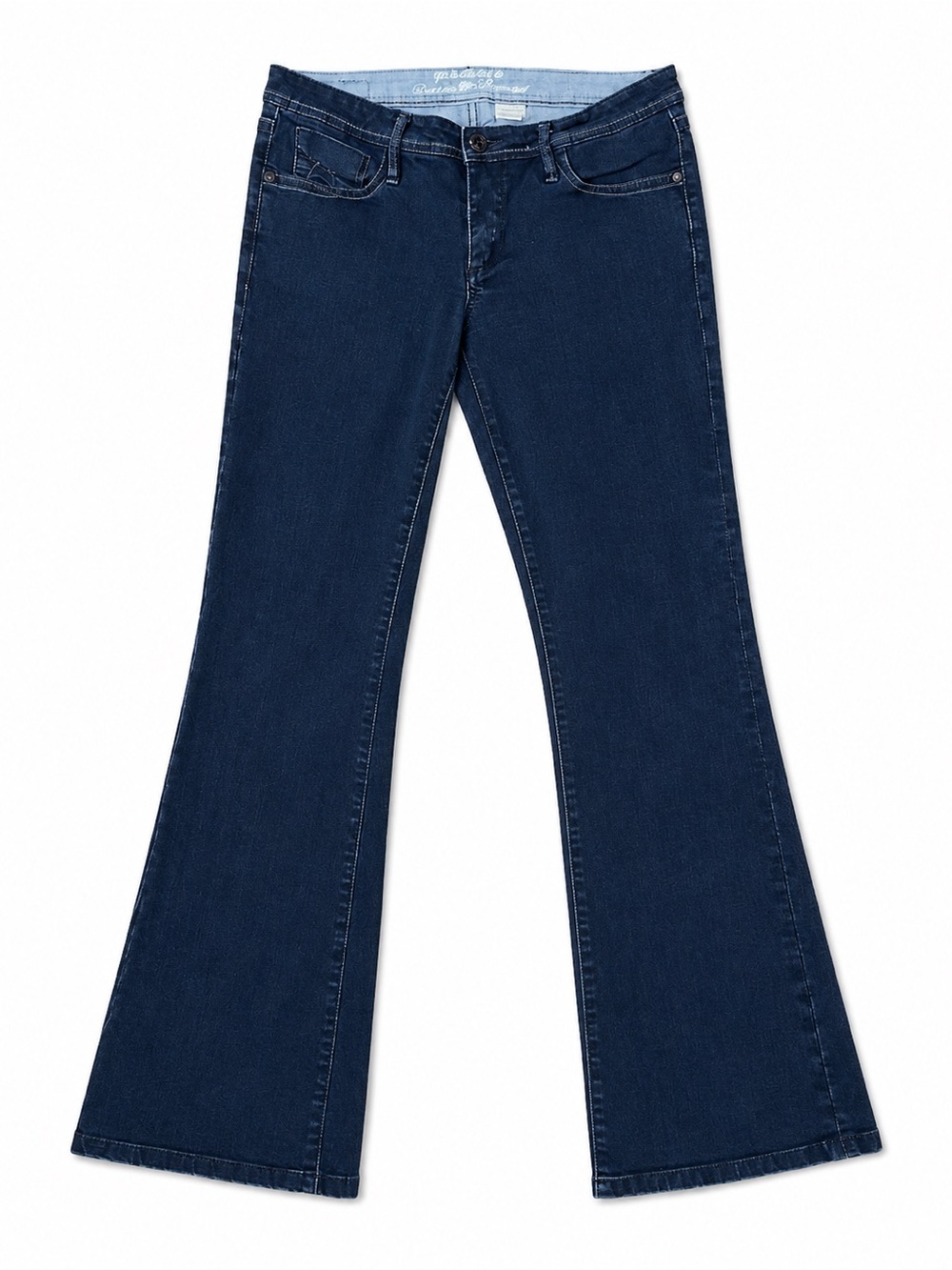 PARASUCO boot cut black jeans low rise dark blue sexy hot jeans casual 30